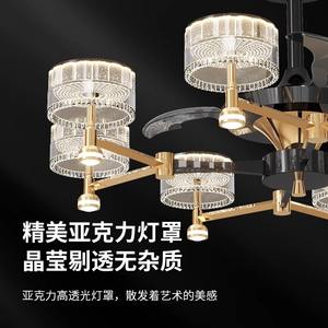 โคมไฟพัดลมเพดานสไตล์อิตาเลียนหรูหราทันสมัย รุ่นใหม่ปี 2025 ระดับไฮเอนด์ - เหมาะสำหรับห้องรับประทานอาหารและห้องนอน - Product Image 4