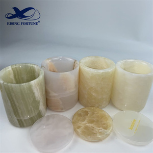 Cina produttore Logo personalizzato portacandele <span class=keywords><strong>in</strong></span> onice verde portacandele con inserto di ricarica <span class=keywords><strong>in</strong></span> <span class=keywords><strong>vetro</strong></span> per la decorazione domestica o la diserbo - Product Image 5