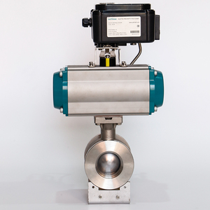 Válvula de Bola Tipo V de Control Neumático DN65 Fabricada en China - Product Image 2