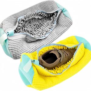 Bolsa para lavar zapatos, reutilizable, para limpieza profunda de zapatillas, tenis y pantuflas, bolsas de almacenamiento y protección contra el polvo W24-744 - Product Image 4