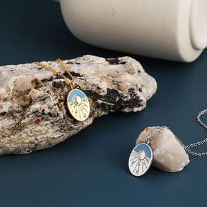 Hot Selling Trendy Claw Setting Pendant <b>Necklace</b> Best Valentine's Day Gift for Women with Brass and Zircon Link Chain - Product Image 3