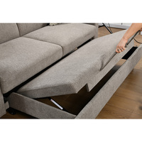 Moderner Europäischer Stil zur Hausdekoration Neuer Platzsparender Transformer 2S 3-Sitzer Hotelbettwäsche für Wohnzimmer-Schlafsofa mit USB