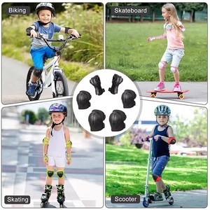 Rodilleras y coderas para niños de 3 a 7 años, juego de protección 6 en 1 con protector de muñeca para patinaje y ciclismo, nuevo. - Product Image 2