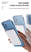 Productos superventas 3 en 1 Banco de energía magnético universal inalámbrico para iPhone, airpods e iwatch