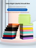 Boîte cadeau carrée grande blanche en carton ondulé extra-résistant coloré pour l'expédition d'avions en papier, avec impression personnalisée du logo et des dimensions