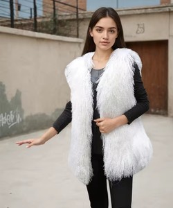 Long Style Genuine Mongolian Lamb <strong>Fur</strong> Vest <strong>Women</strong> Winter Real Sheep <strong>Fur</strong> <strong>Gilet</strong> <strong>for</strong> Lady Fashion - Product Image 3
