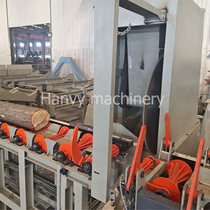 ハンビー自動木材丸太のこぎり切断機木質丸太のこぎりラインモーターポンプベアリングPLCエンジン合板生産用 - Product Image 3