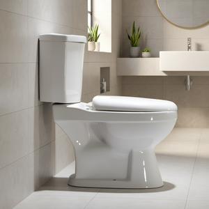 WC complet en céramique avec siphon en P pour salle de bain, toilette, cuvette de toilette, sanitaire, toilette à deux pièces - Product Image 5