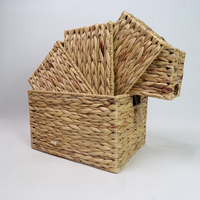 Panier à linge tissé petit panier tissé avec couvercle