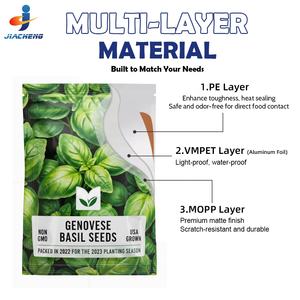 Sacchetti Personalizzati per <span class=keywords><strong>Semi</strong></span> in Alluminio Laminato, Piccole Buste per Imballaggio <span class=keywords><strong>Semi</strong></span> di Verdure con Logo - Product Image 3