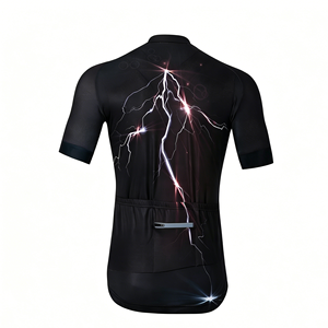 Wholesale Custom Breathable Slim Fit Cycling Jersey OEM Short Sleeve Quick Dry <b>Road</b> Bike Shirt with Logo for Summer Riding Club - Product Image 3