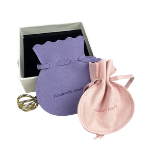 Wholesale Emboss Mini Jewelry Microfiber Velvet Jewellery <b>Gift</b> Bag Jewelry Pouch With Logo Suede <b>Envelope</b> <b>Gift</b> Bag - Product Image 2