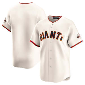 San Francisco Jersey Baseball Pria kustom terbatas kemeja seragam bordir jahit krem dengan pilihan ukuran Plus 2025 - Product Image 3