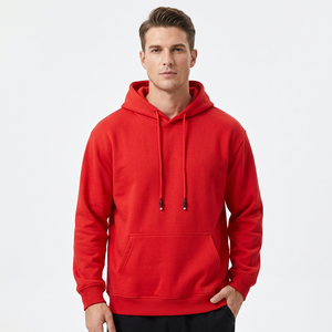 Sweat-shirt à capuche pour homme en coton 100% 260GSM, couleur unie, coupe ample, manches raglan, pull décontracté, OEM - Product Image 1