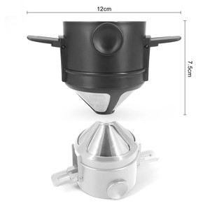 แก้วกรองกาแฟพกพาแบบพับได้สองชั้น ทำจากสแตนเลส 304 สำหรับขายส่ง - Product Image 5