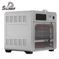 Freidora de Aire Eléctrica de Alta Calidad de 28L, Horno de Convección con Pantalla Táctil, 16+ Funciones, Hornear, Tostar, Calentar, Estilo Francés/Holandés, Uso Doméstico