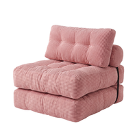 Canapé d'angle carré moderne convertible en tissu chenille capitonné, garni d'éponge, écologique et pliable, idéal pour hôtel, villa, appartement, chambre à coucher