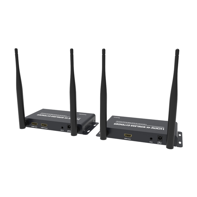 4K Wireless for HDMI Transmitter and Receiver 200m WiFi for HDMI Extender with IR for HDMI Loopout Features HD 1080p
