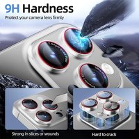Protecteur d'écran d'objectif d'appareil photo de haute qualité OEM Sapphire 9H bicolore pour 16 15 Pro Max