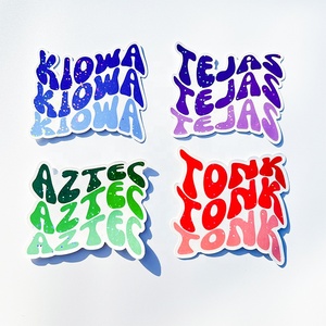 Pegatinas de holograma con efecto de arcoíris reflectante de logotipo personalizado de alta calidad, pegatinas holográficas de vinilo troquelado resistentes a los rayos UV - Product Image 2