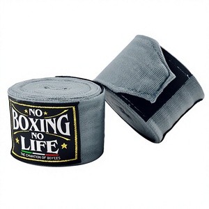 ผ้าพันมือสำหรับชกมวยแบบมืออาชีพ ยี่ห้อ No Boxing No Life ผ้าพันมือยืดหยุ่น ผลิตจากผ้าฝ้าย เหมาะสำหรับคิกบ็อกซิ่ง มวยไทย MMA น้ำหนักเบา ระบายอากาศได้ดี - Product Image 1