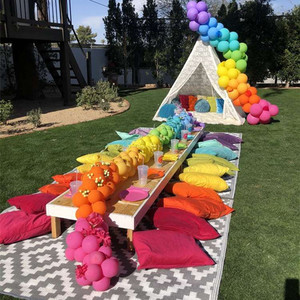<span class=keywords><strong>Table</strong></span> de <span class=keywords><strong>pique</strong></span>-<span class=keywords><strong>nique</strong></span> en bois solide pour fête, anniversaire, Camping moderne, événement de luxe, <span class=keywords><strong>jardin</strong></span>, mariage - Product Image 3