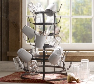 <b>Mug</b> Tree Stand Made in India Commercial Buyer Storage Stainless Steel Business Gift Metal Customized Color Metal Design - Product Image 3