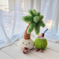 Adorable Peluche Palmier Amusante, Douce et Moelleuse, Poupée en Peluche Cocotier, Décoration pour Chambre d'Enfant, Canapé, Cadeau d'Anniversaire