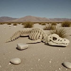 Squelette de mosasaure imprimé en 3D Vashine pour enfants, matériau PLA adapté aux enfants, collection de jouets, jouets d'animaux en os de dinosaure - Product Image 6