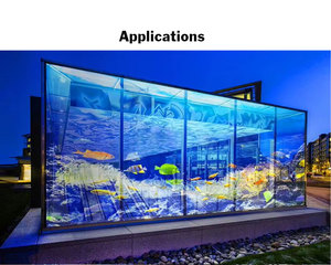 <span class=keywords><strong>Pellicola</strong></span> LED Trasparente Adesiva Curva Ultra Sottile Personalizzata Creativa Schermo a Colori Completi <span class=keywords><strong>Pellicola</strong></span> LED Trasparente - Product Image 4