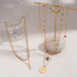 Collier pendentif cœur en acier inoxydable tendance 2025, hypoallergénique, chaîne claviculaire pour femme, cadeau - Product Image 4