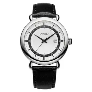 SINOBI-Reloj de pulsera clásico para hombre, de cuarzo, de lujo, negro, jam, tangan, pria, S9844G