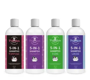 Private Label 5 In 1 Pet Shampoo Dog Flea Dog Shampoo Gentle Hypoallergenic Nourishing Dry Sensitive Skin Shampoo For Dogs
