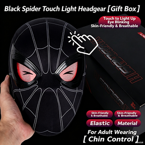 Rosso/Nero - Lampeggiante - Anello con Telecomando - Cuffie Spider-Man [Set <span class=keywords><strong>in</strong></span> Confezione Colorata] - Product Image 2