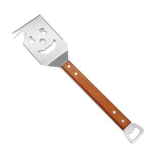 נירוסטה מרית גריל מחייך לגריל חיצוני, 5 ב 1 גרגר כלי batula ידית עץ עם פותחן בקבוקים - Product Image 3