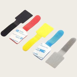 Bande de fixation auto-adhésive Velcro pour l'organisation des câbles, attache-câbles de données, anneau de fixation pour fils d'angle de bureau domestique - Product Image 4