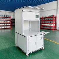 Table industrielle personnalisable en tôle d'aluminium 6063 T5, conçue pour la sécurité, avec panneau de commande, pour le pliage, la découpe et la soudure