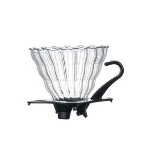 Petite <span class=keywords><strong>cafetière</strong></span> à espresso portable en verre transparent avec plateau gradué, design zen asiatique pour la cuisine - Product Image 6