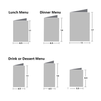 Porte-menu personnalisable OEM, livre de menu fait main de haute qualité, couverture de menu, insert d'angle, carte de menu