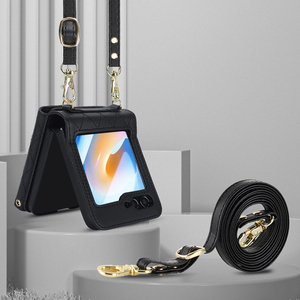 Étui de téléphone portable classique pliable antichoc avec rabat à chaîne pour Samsung Galaxy, Huawei, Oppo, Moto et Vivo - Product Image 2