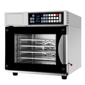 Horno combinado eléctrico comercial profesional de 60L, 5 bandejas, mango ancho de lujo multifunción para uso en panadería, nuevo diseño Industrial - Product Image 2