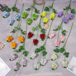 Fleurs artificielles de colza, couleurs mélangées, fleurs en soie, décoration de mariage, décoration intérieure, accessoires d'extérieur, moulage par injection, respectueux de l'environnement - Product Image 1
