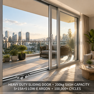 Set di Porte e Finestre in Alluminio Personalizzate con Profilo a Taglio Termico e Vetro Temperato per Edifici Residenziali e Commerciali - Product Image 1