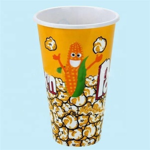 Tasse en plastique réutilisable Style rétro, 7 pouces de haut, 1 pièce, contenant en forme de Pop Corn, pour le cinéma - Product Image 3