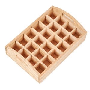 Wooden Essential Oil Storage <b>Box</b> Rectangle Desktop Organizer For Jewelry Nail Polish <b>Tea</b> Bags - Product Image 1
