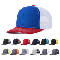 Gorras de Malla de 6 Paneles Estilo Camuflaje Listas para Enviar, Gorras de Golf en Blanco Tipo Trucker Richardson 112 con Diseños Personalizados y Bordados