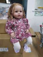 NPK 24 pulgadas bebé recién nacido Niño muñeca Reborn Lottie princesa niña realista tacto suave 3D piel arte muñeca con pelo de raíz de mano