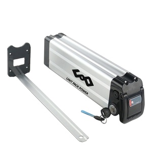 Batterie portable UPP 36V 13Ah pour vélo électrique, type « Silver Fish », cellules lithium 18650 avec chargeur pour kits moteur 250W/350W/500W - Product Image 1