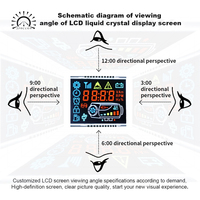 Module d'affichage LCD monochrome OEM pour écran LCD de voiture, écrans LCD, connexion personnalisée 7 segments positif/négatif