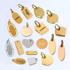 Individuelles Logo gravierte Scheiben-Münze Großhandel personalisiert fett Initial Anhänger Haustier-Tags Charme Schmuck für Hunde und Katzen Halsband - Product Image 4